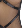 Subllime - Robe Transparente  Col Dos Noir L/Xl